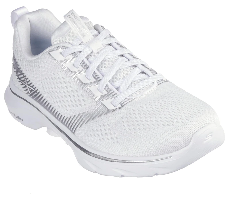 Skechers Women's GO Walk 7 Hailey Trainers, White, 3