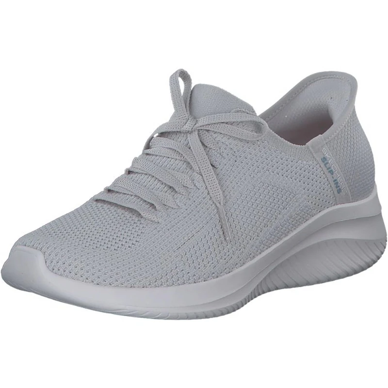 Skechers Women's Ultra Flex 3.0 Elevated Motion Sneaker, Light Gray Knit/Trim, 5.5 UK