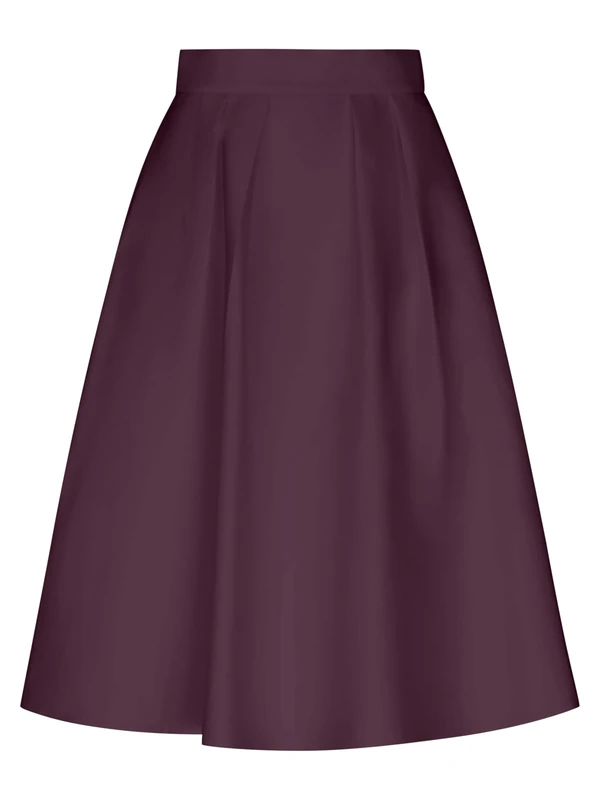 APART Fashion Women's Satinrock Skirt, Plum, 16