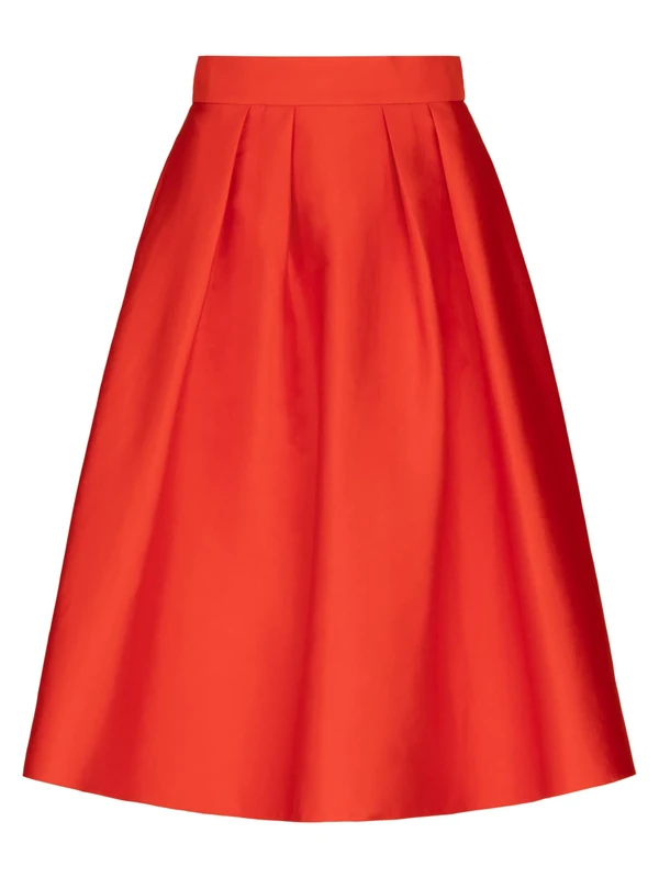 APART Fashion Women's Satin Skirt, red, 20