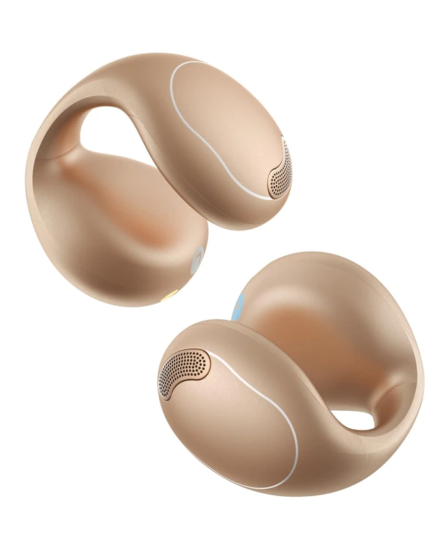 soundcore C40i by Anker, Open-Ear Earbuds, Clip-On Headphones, Flexible Joint Design, Button Controls, Lightweight Comfort, Stable Fit with Attachable Ear Grips, Expansive Drivers for Clear Sound