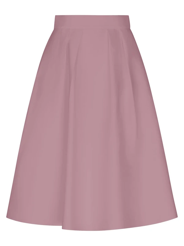 APART Fashion Women's Satinrock Skirt, Mauve, 18 - Image 1