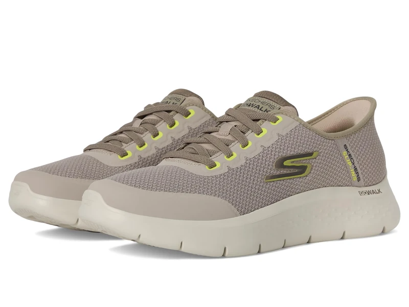 Skechers Men's GO Walk Flex Trainer, Taupe, 11.5