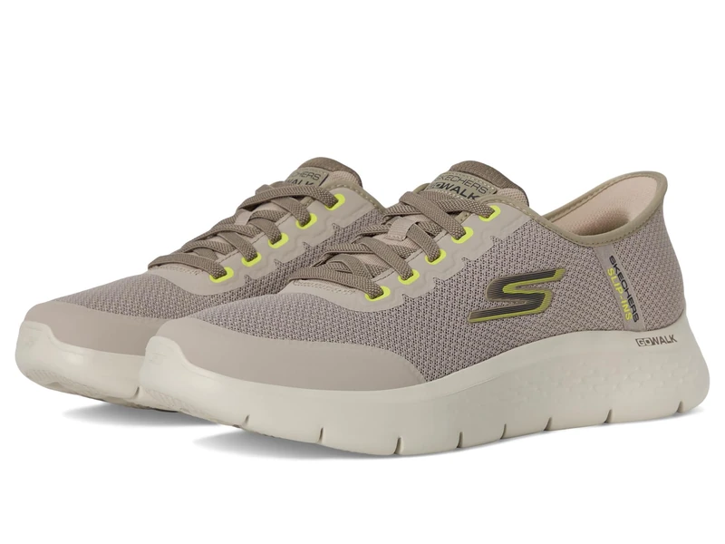 Skechers Men's GO Walk Flex Trainer, Taupe, 7.5