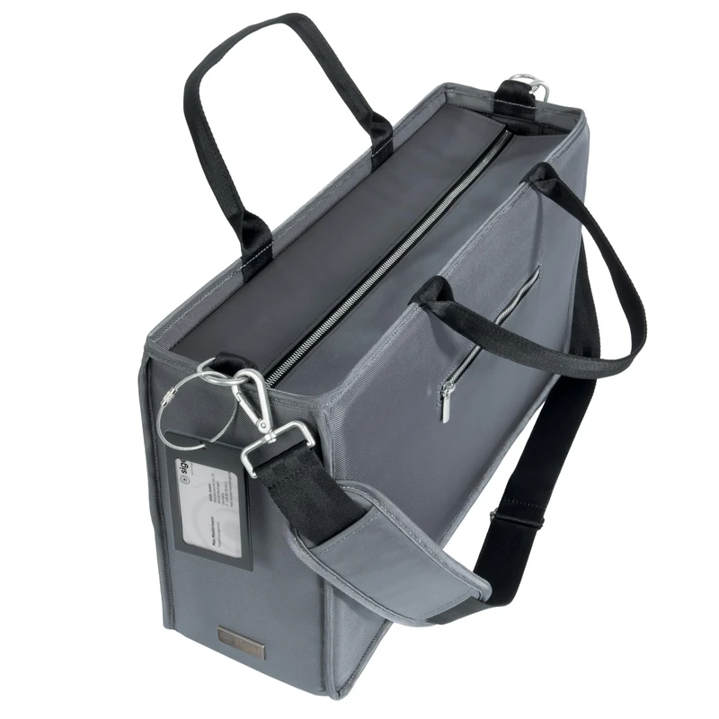 Sigel BA413 Desk-Sharing Bag Premium L - recycled polyethylene (RPET) - dark grey - 50 x 28 x 15 cm
