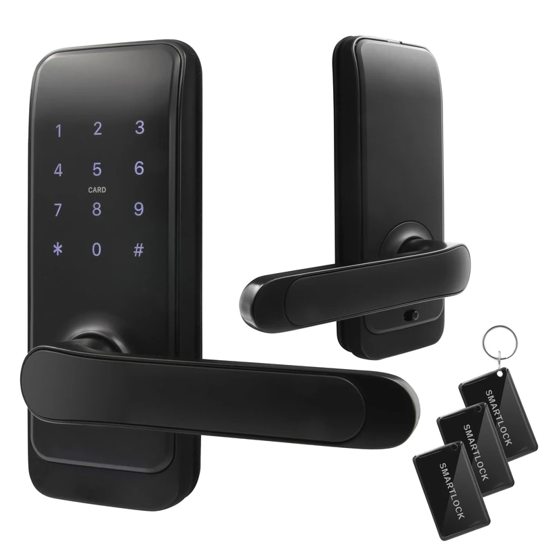EURA ELH-51H4 Smart Door Lock, Black/White