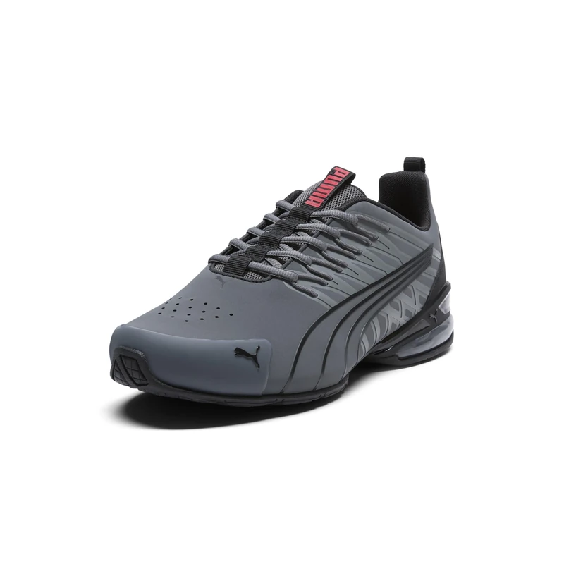 Puma Men's Voltaic Evo Cross Trainer Sneaker, Cool Dark Gray-Puma Black-for All Time Red, 6 UK
