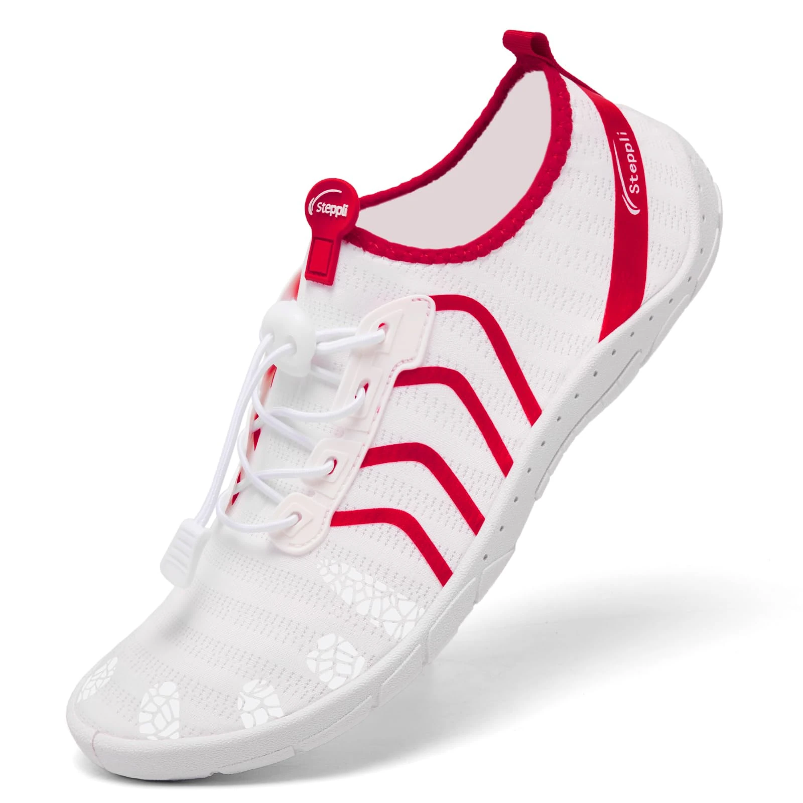 Steppli Aqua Swimming Water Shoes Beach Swim Pool Weitsuit Non Slip Lightweight Shoes for Men Women White EU41=UK7.5