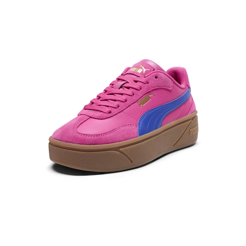 Puma - Womens Club Ii Era Platform Shoes, Color Pink/Vivid Blue, Size: 7.5 UK