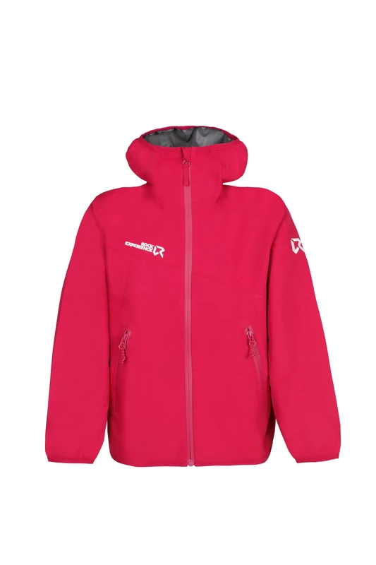 Rock Experience Great Roof Hoodie Junior Jacket | Technical Jacket | Windproof, red, 12 Years