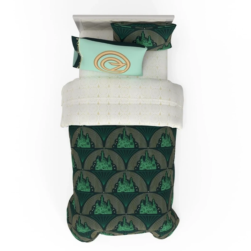 Franco Comforter and Sheet Set, Microfiber, Wicked-Welcome to Oz, 5 Piece Twin Size