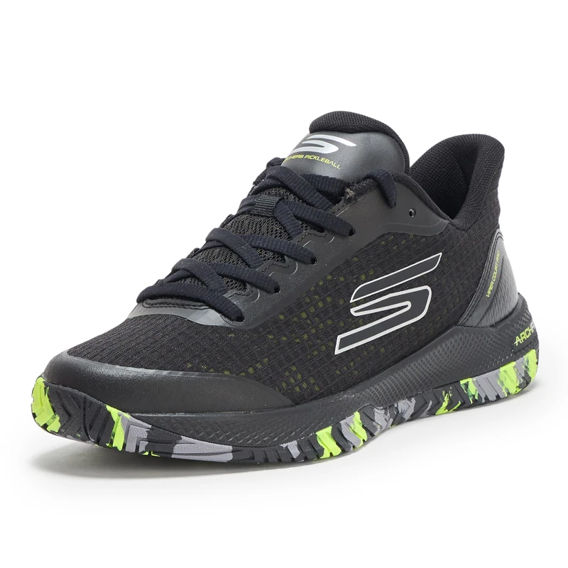 Skechers Men's Viper Court Pro Pickleball Sneaker, Black, 10.5 UK - Image 1