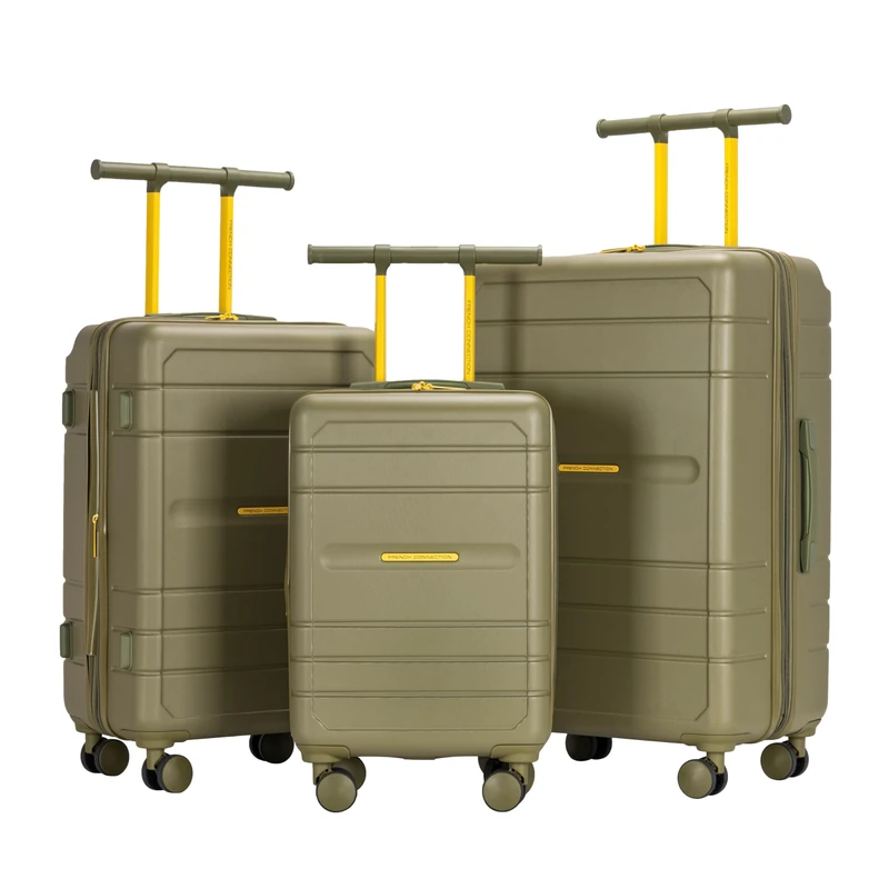 French Connection Le Voyage Luggage Set, Sage, 22" Carry-On, Le Voyage Luggage Set