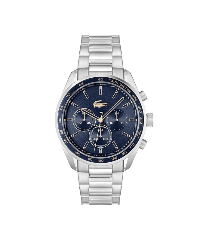 Lacoste Chronograph Quartz Watch BOSTON Collection for Men with Leather or Stainless Steel bracelet in Link or Mesh