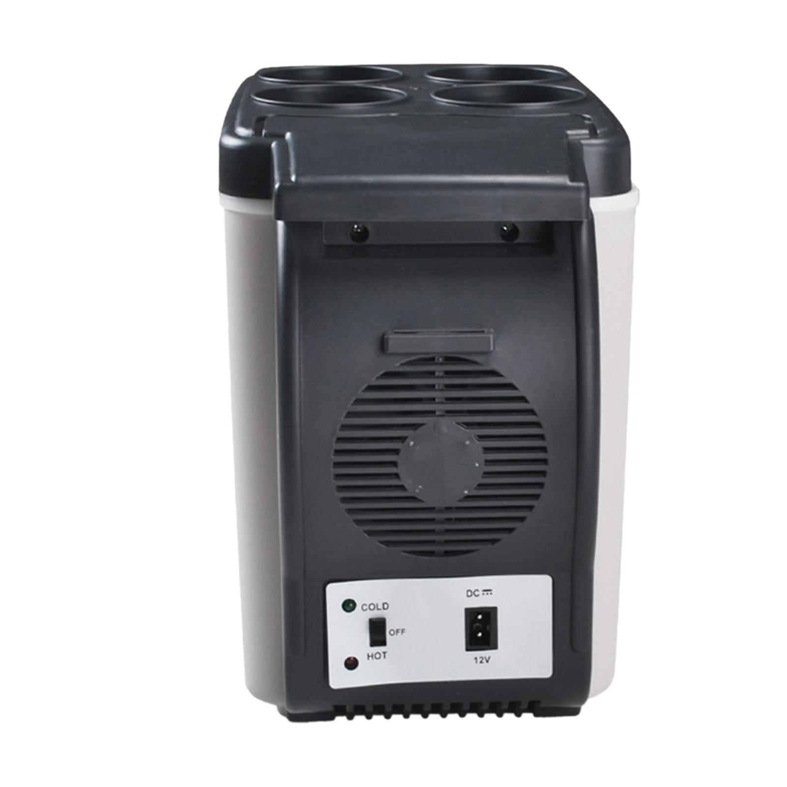 Generic Portable Car Refrigerator, 6L Capacity, 12V/240V, Cools/Warms, Compact, Easy to Use, Energy Efficient