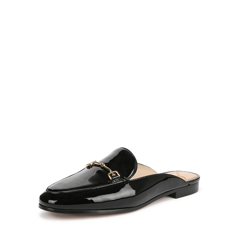 Sam Edelman Women's Linnie Loafer, Black Patent Leather, 4.5 UK