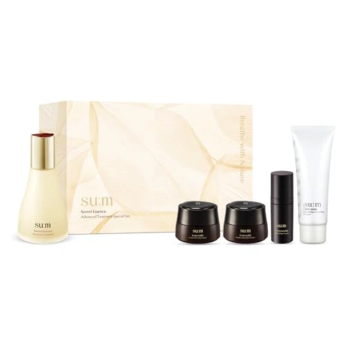 Secret Essence Advanced Treatment Set (2.7 fl oz) (5-Piece Set) - Advanced Fermentation Skin Care for Moisture and Wrinkle Reduction - With Cyto Ferm Activator and