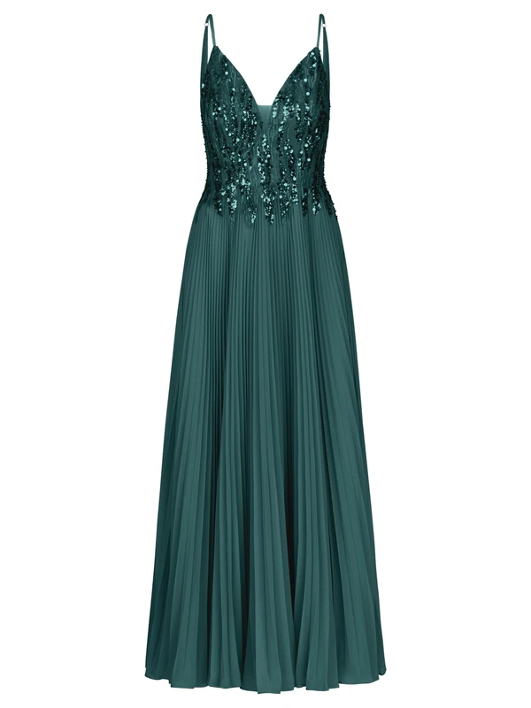 APART Fashion Women's Abendkleid Dress, Emerald, 12