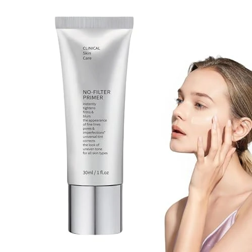 Face Tightener No-Filter Primer,Face Firming Makeup Base,Instant Face Tightener No-Filter Primer,Pore Eraser Primer,Face Blurring Primer For Face Before Makeup