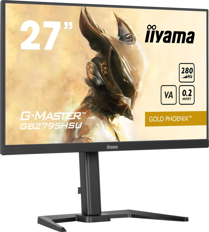 iiyama G-Master GB2795HSU-B1 27 inch 280Hz HD Pro-Gaming Display, 0.2ms (MPRT) VA LCD with FreeSync Premium, 1920x1080, HDMI/DP, Height Adjustable Stand