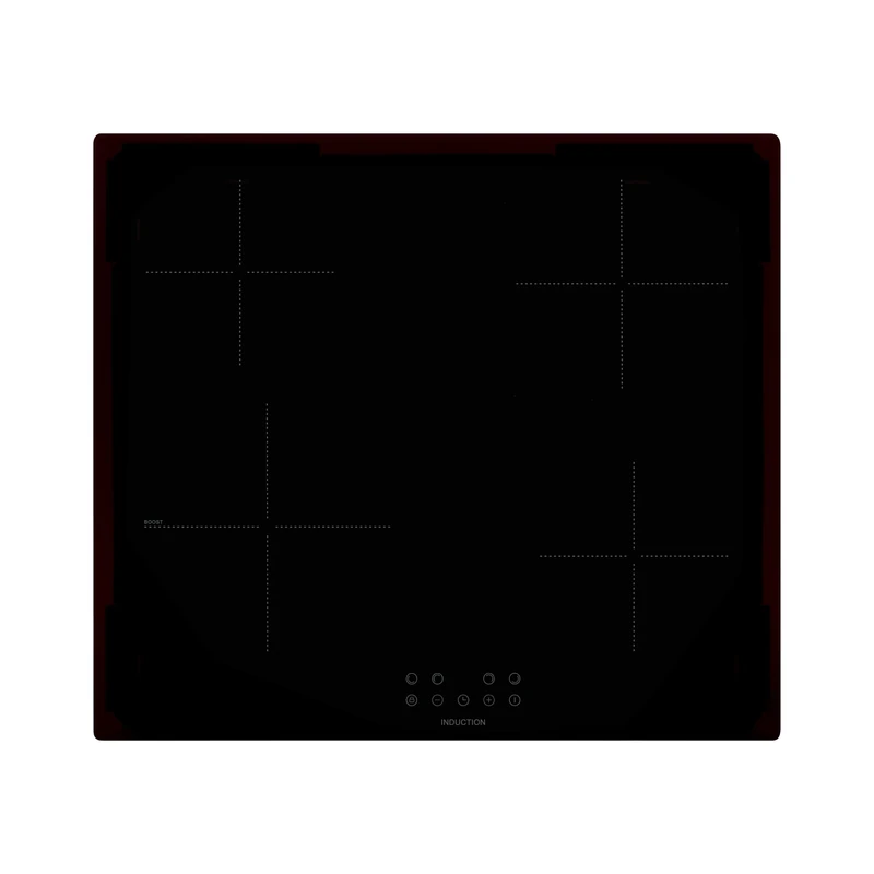 Willow WIH60TPI 60cm Induction Ceramic Hob, Touch Control Electric with Four Cooking Zones, 13 Amp Plug, Touch Controls, Boost