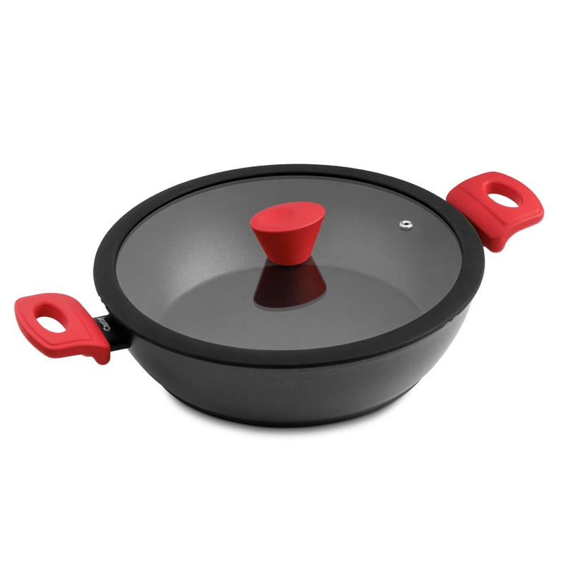 CASTEY RED - Low Casserole, 100% Recycled Aluminium