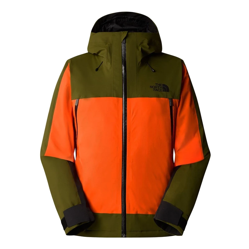 The North Face Men's Mount Bre Jacket, Tnf Orange/Forest Olive, M