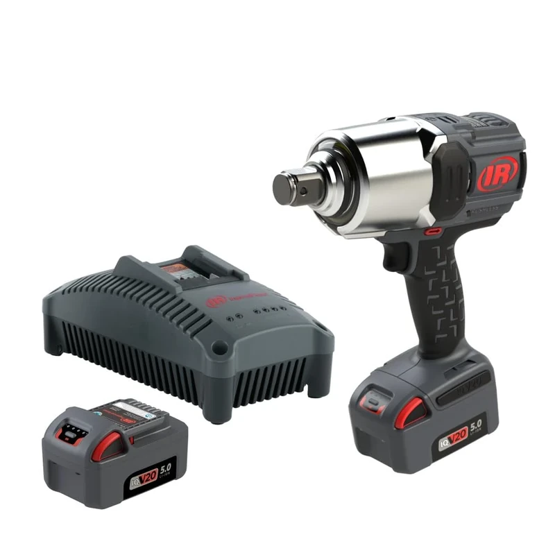 Ingersoll-Rand W8191-K2-EU 1" 20V Cordless Impact Wrench 2 Battery Kit, 2710 Nm, Friction Ring Thru-Hole, Pistol
