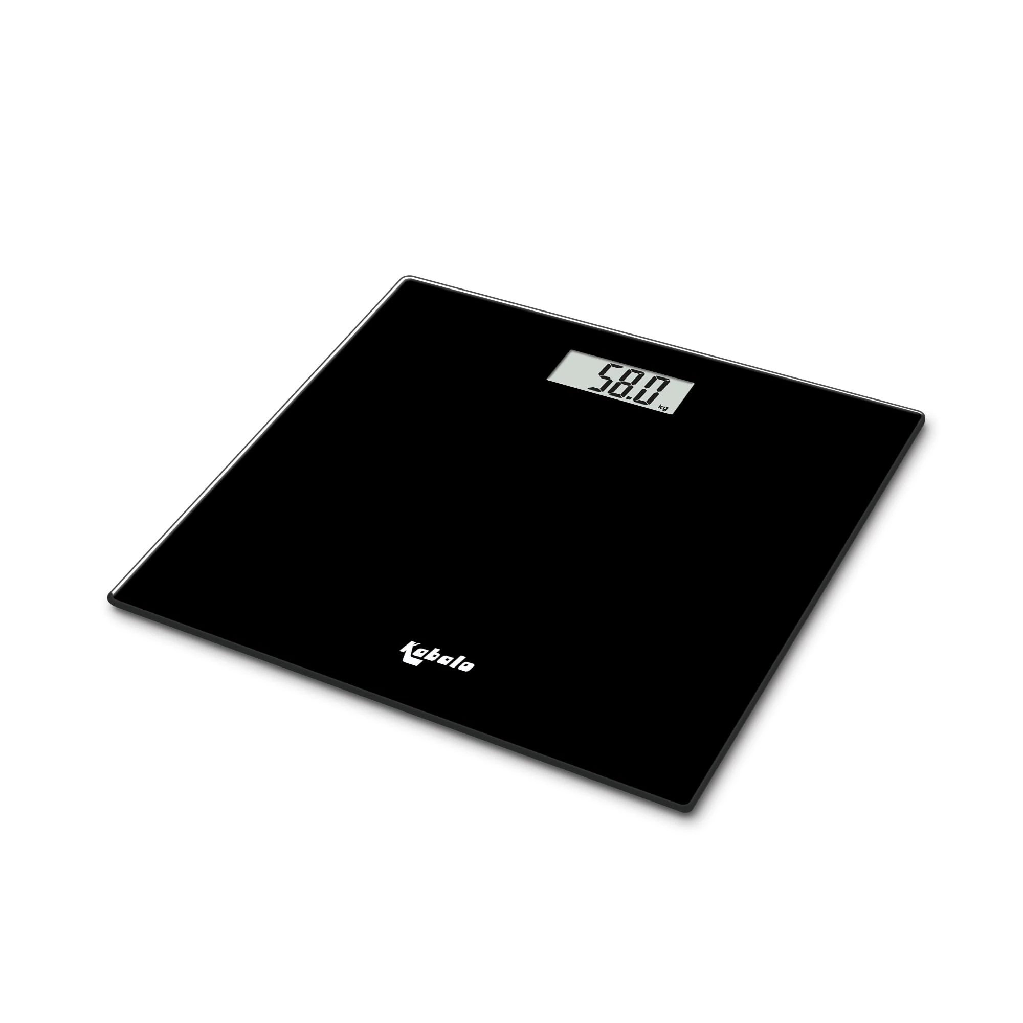 Kabalo Black Digital Bathroom Scales Electronic 180KG Body Weight Weighing Scale LCD