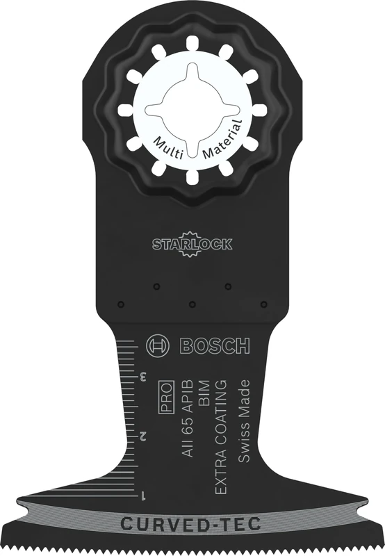 Bosch 10x PRO Multi Material AII 65 APIB Multitool Blade (for Wood with Nails, Metal Sandwich, Width 65 mm, Professional Accessory Multitool)
