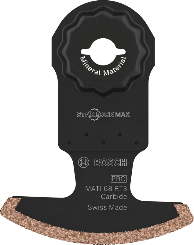 Bosch 1x PRO Multi Material MATI 68 RT3 Multitool Blade (for Mortar, Aerated Concrete, Width 68 mm, Professional Accessory Multitool)