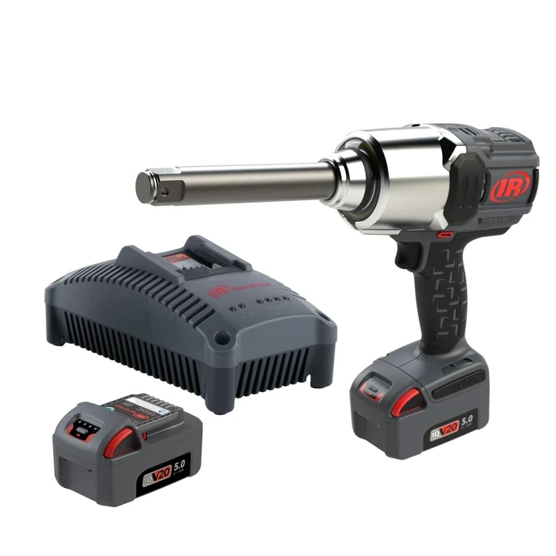 Ingersoll Rand W8591-K2-EU 1" 20V Cordless Impact Wrench 2 Battery Kit, 2710 Nm, 6" Ext Anvil, Friction Ring Thru-Hole