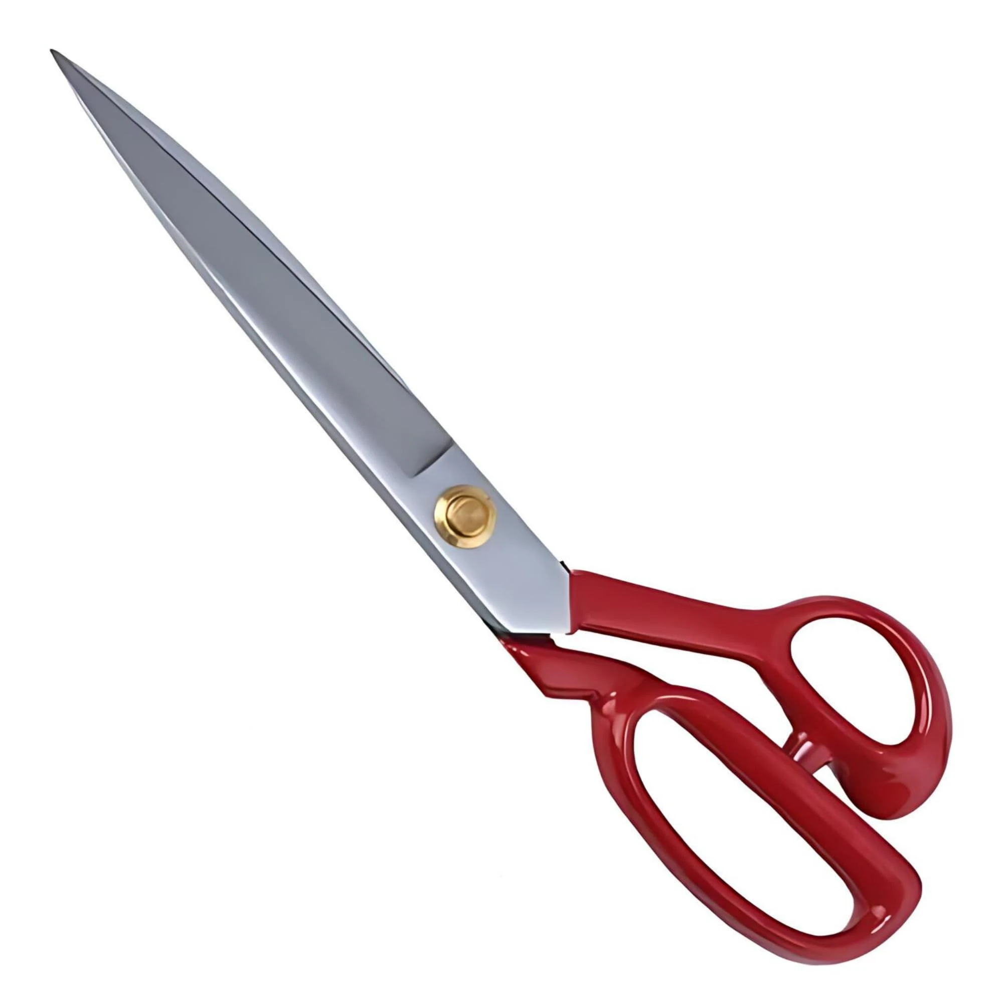 Professional Fabric Scissors - Heavy Duty Sewing Shears with High Carbon Steel Blades for Precise Cutting, Tailoring,Crafts, Industrial Strength Use, Sharp Precision Dressmaking Tools (Red, 22 cm)