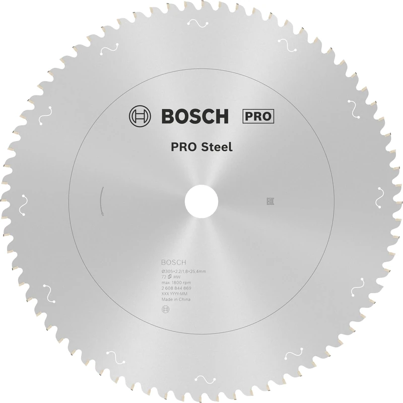 Bosch PRO Steel Circular Saw Blade - 305 x 2.2 x 25.4 mm T72