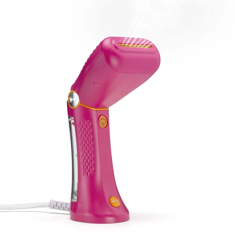 Conair Extreme Steam Handheld Clothes Steamer, 90ml detachable water tank, Fast 35 second heat up, Lightweight Travel Garment Steamer, Worldwide Use, Pink, GSC24PKU, UK PLUG