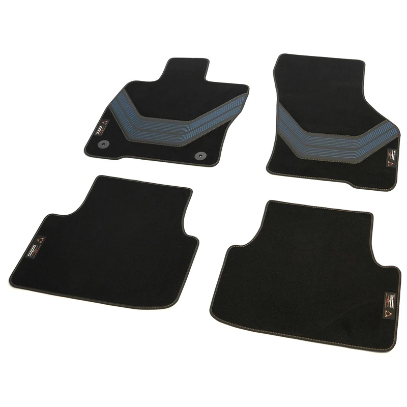 Cupra Premium Velour TFG Floor Mat, Compatible with Cupra Leon 4 KL Facelift 2024 and Cupra Formentor Facelift 2024, Dynamic Textile Carpet, Black