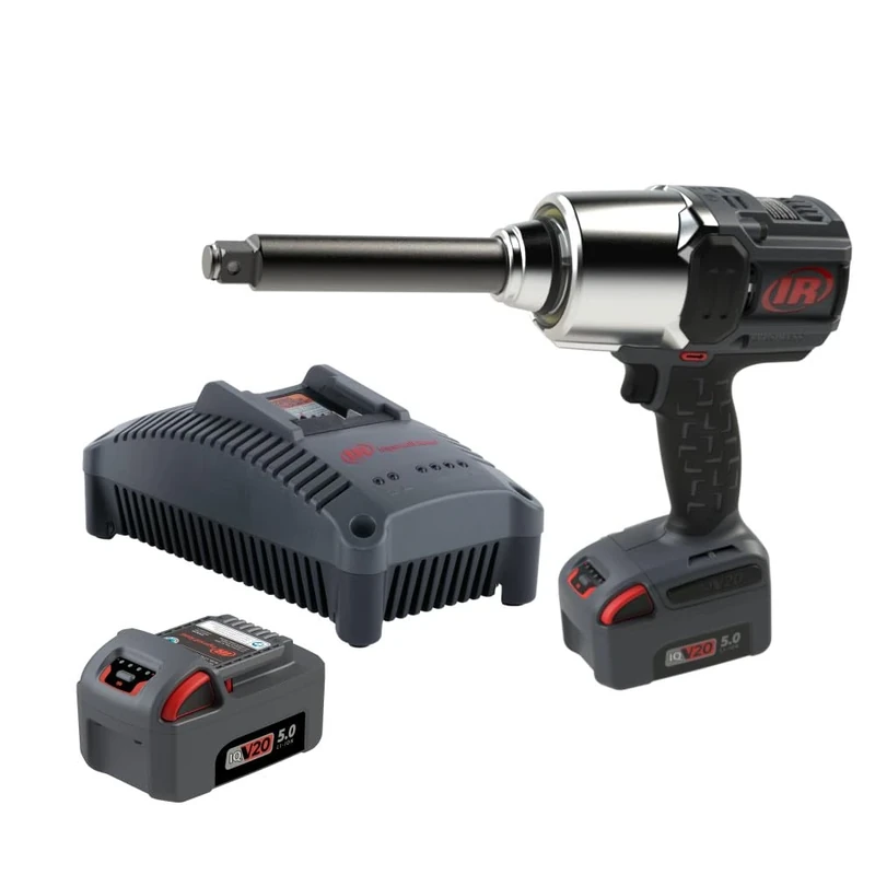Ingersoll Rand W8571-K2-EU 3/4" 20V Cordless Impact Wrench 2 Battery Kit, 2710 Nm, 6" Ext Anvil, Ring Thru-Hole, Pistol