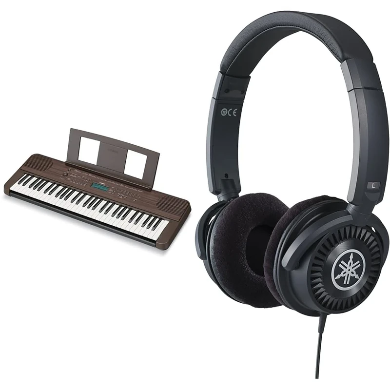 YAMAHA PSR-E360 Portable Keyboard bundled with HPH-150 Headphones