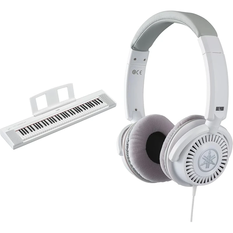Yamaha NP-35 Piaggero Digital Keyboard with 76 Graded Soft-Touch Sensitive Keys, HPH-150 Headphones