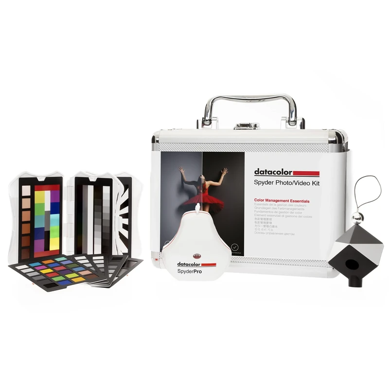 datacolor Spyder Photo/Video Kit - Colour Management Set with SpyderPro, Spyder Cube, Spyder Checkr Video, Spyder Checkr Photo Colour Reference Cards - Toolkit for Photographers and Videographers