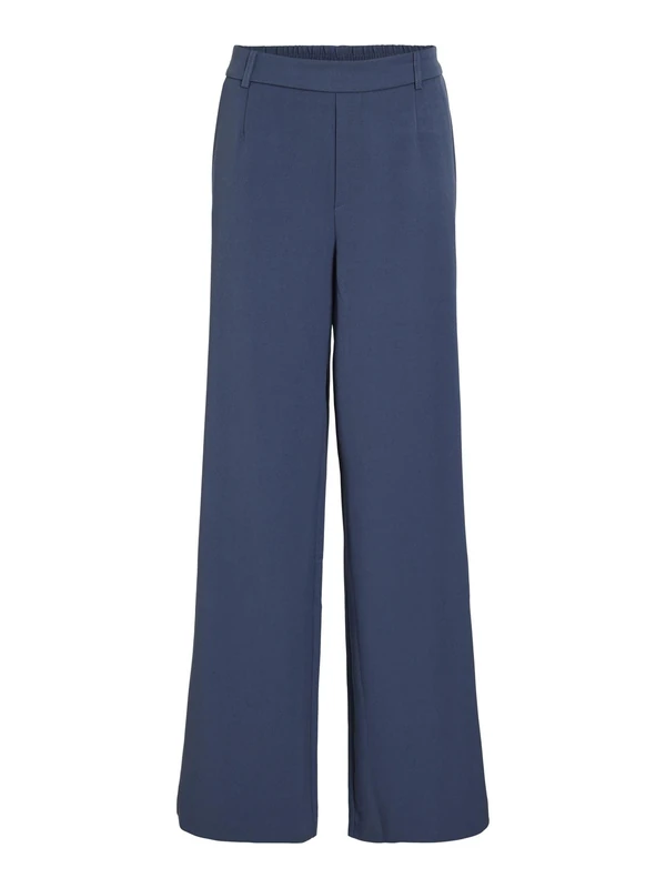 Vila Women's Vivarone Hw Wide Pant-Noos, Vintage Indigo, 12