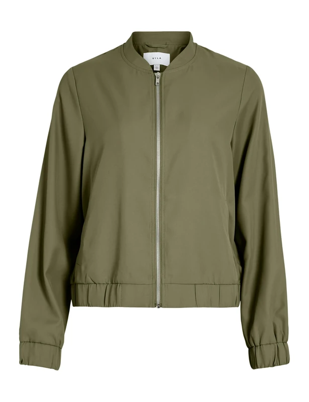 Vila Women's Vipapaya L/S Bomber Jacket-Noos, Capulet Olive, Numeric_34