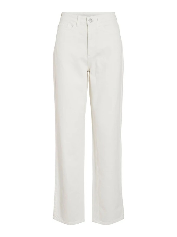 Vila Vikelly Jaf Hw Straight Jeans Noos Vikelly Jaf Hw Straight Jeans Noos, Cloud Dancer, 40W x 32L