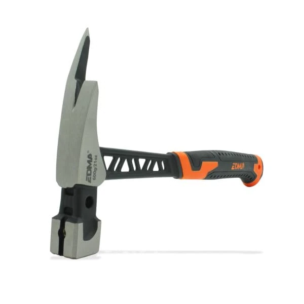 Edma, Premium Carpenter's Hammer, Forged from a Single Piece, Ergonomic Non-Slip Handle, 600 g