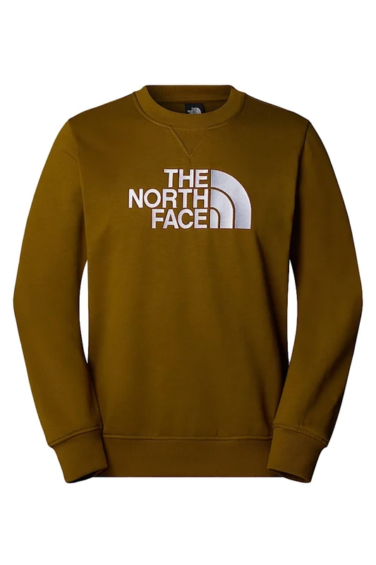 The North Face Men's Drew Peak Crew Sweatshirt, Moss Green, L