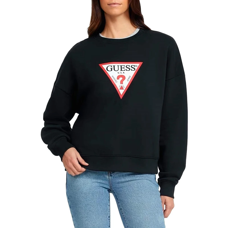 Guess Woman's SWEATSHIRT SWEATSHIRT CN ORIGINAL FLEECE S - Image 1