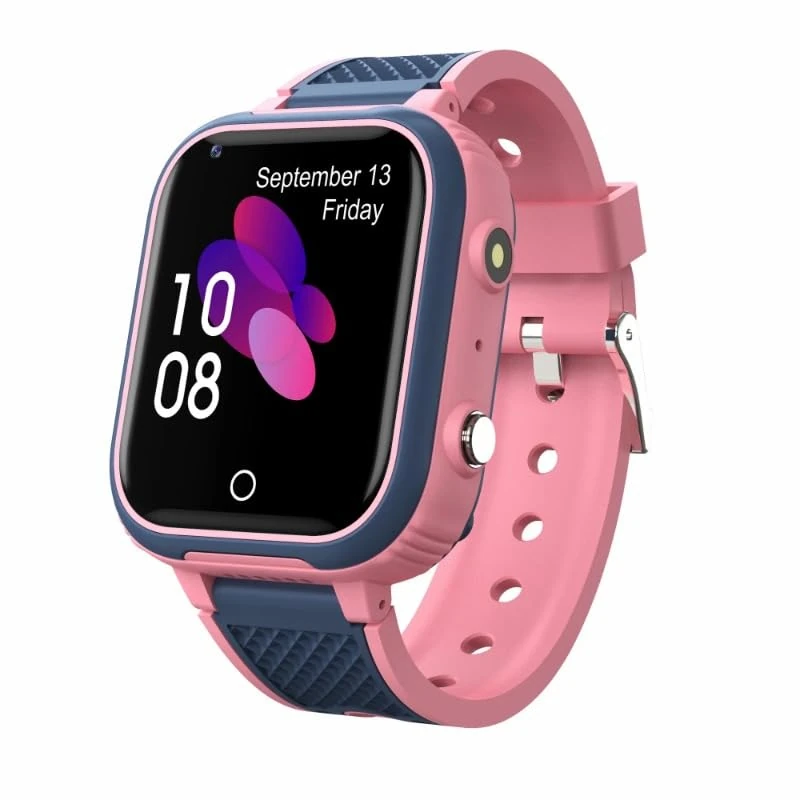 LT21 4G Smart Watch Kids GPS WIFI Video Call SOS IP67 Waterproof Child Smartwatch Camera Monitor Tracker Location Phone Watch (pink)