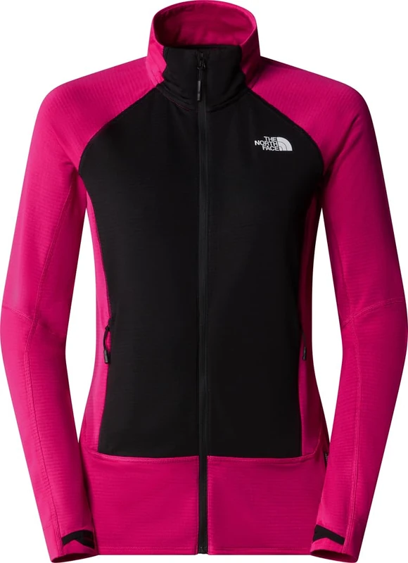 The North Face Women's Bolt Polartec Fleece Jacket, Pink Primrose/Tnf Black, L