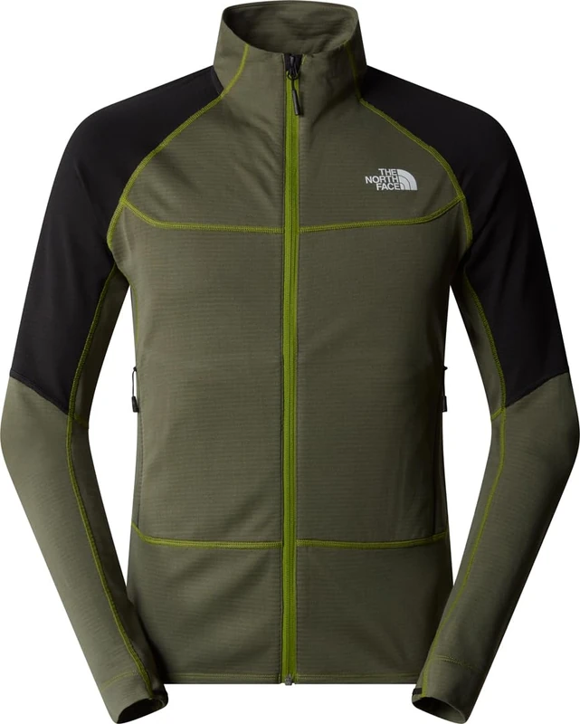 The North Face Men's Bolt Polartec Fleece Jacket, Oak Green/Tnf Black, M