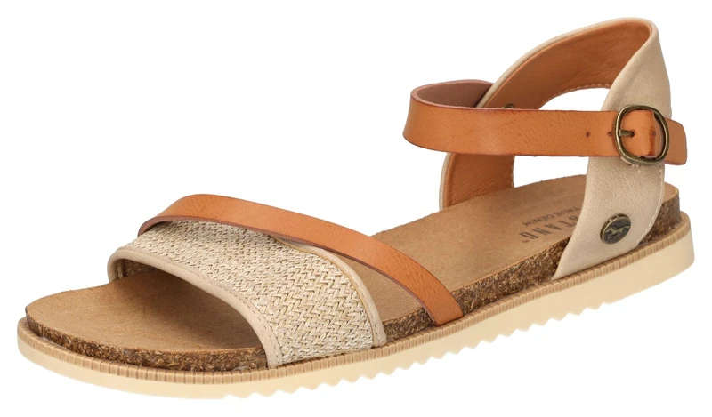 MUSTANG Women's 1392-808 Sandals, Beige, 37 EU, beige, 5 UK - Image 1